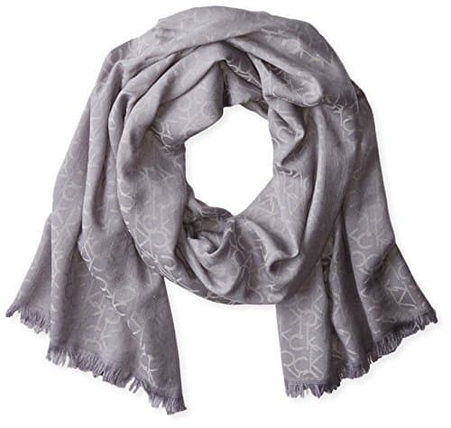Image of Calvin Klein Women's Pashmina Scarf, Grey Heather, One Size