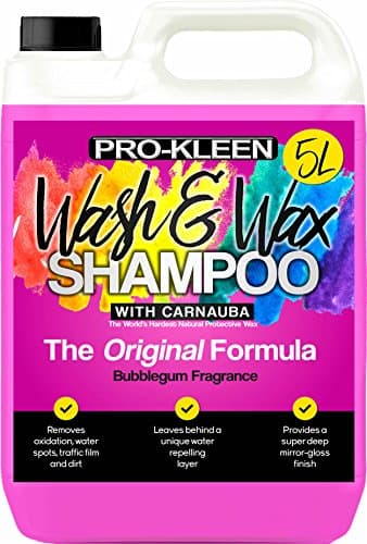 Image of 5 Litres Pro-Kleen Carnauba Wash and Wax Shampoo (Pink-Bubblegum Fragrance)