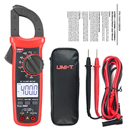 Image of UNI-T UT201+ Digital Clamp Meter 4000 counts Multimeter auto range true RMS clamp meter DC current meter