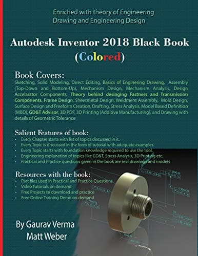 Image of Autodesk Inventor 2018 Black Book (Colored)