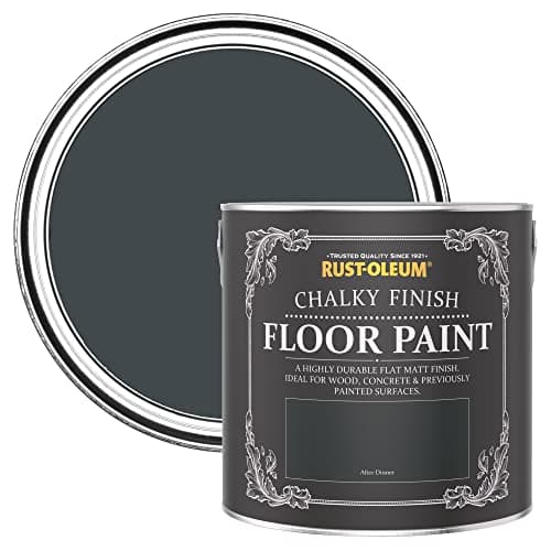 Image of Rust-Oleum Black Scratch-Proof Floor Paint in Matt Finish - After Dinner 2.5L