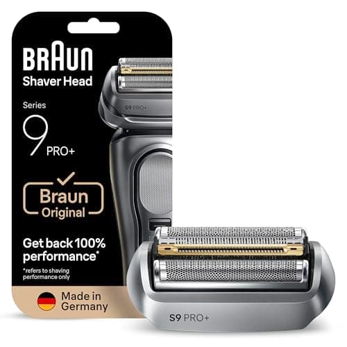 Image of Braun Series 9 PRO+ Electric Shaver ORIGINAL Replacement Head, Get Back 100% Performance, Compatible With Series 9 Shavers, Braun Clean & Renew, 96M
