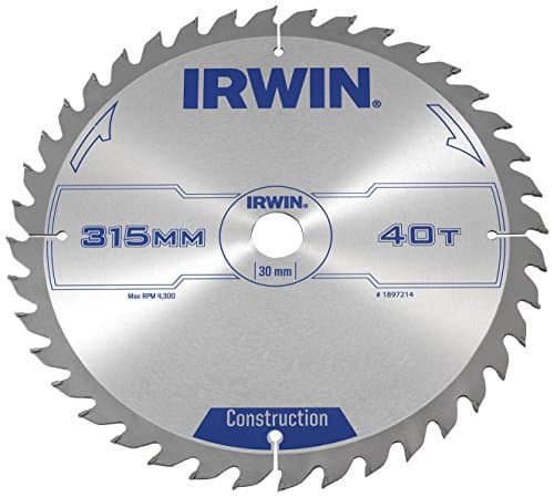 Image of IRWIN IRW1897214 315 x 30mm 40-Teeth Circular Saw Blade with ATB Tooth Grind