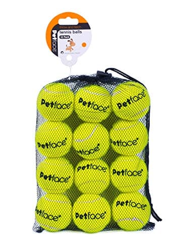 Image of Petface Super Tennis Balls For Dogs, Throw and Fetch, Outdoor Exercise (Pack of 12)