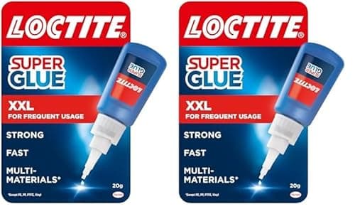 Image of Loctite Super Glue 20g, All Purpose Liquid Adhesive for Repairs, Super Strong Clear Glue for Various Materials, Superglue for Precise Repairs, 1 x 20g (Pack of 2)