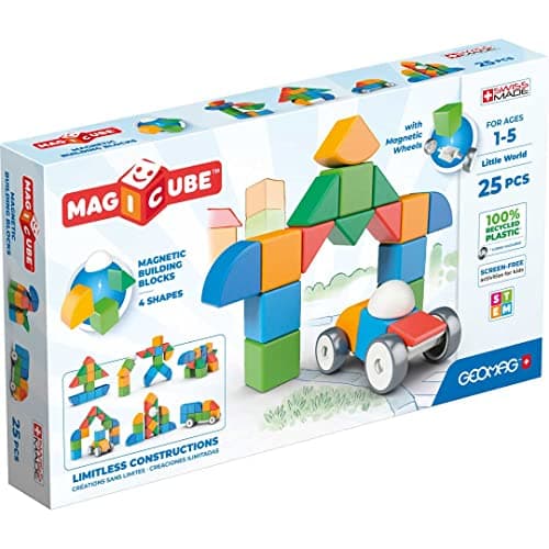 Image of Geomag Magicube Shapes Little World 25 Magnetic Building Kit