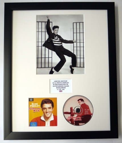 Image of ELVIS PRESLEY/PHOTO & CD DISPLAY LTD. EDITION OF THE ALBUM JAILHOUSE ROCK