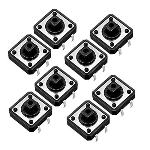 Image of sourcing map 12x12x7.3mm Panel Momentary 4-Pin PCB DIP Tactile Tact Push Button Switch 50PCS
