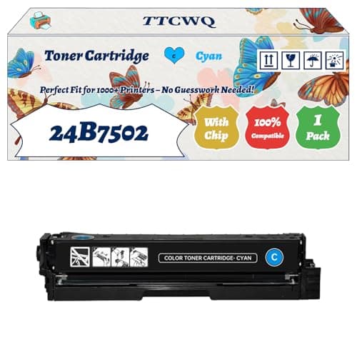 Image of Compatible for Lexmark 24B7502 24B7499 24B7500 24B7501 Toner Cartridge Work for Lexmark C2326 XC2326 Printers, with Chip, High Yield 7000 Pages, High-Definition Printing (1 Pack Cyan)