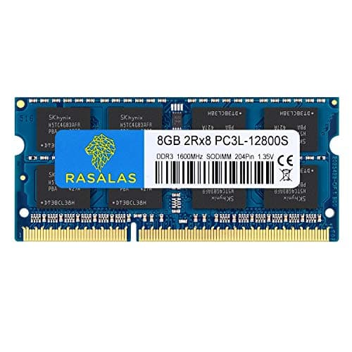 Image of Rasalas 8GB PC3L-12800S DDR3 1600mhz Laptop RAM DDR3L 1600 2Rx8 PC3-12800S 8GB 1.35V 204-Pin CL11 Dual Rank Ram Laptop Chips