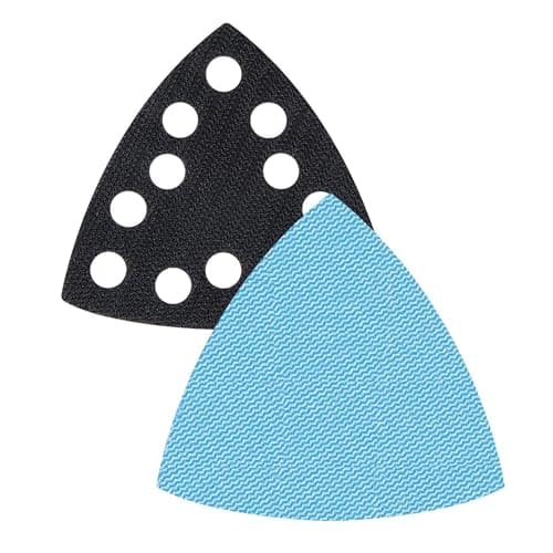 Image of Trend Professional 93 mm Delta Sanding Pads for Multi-Tools, 80/120/180 Grit + Pad Saver, 7 Pack, Mesh Abrasive for Detail Sanding in Corners and Edges, AB/OSC/M7/P