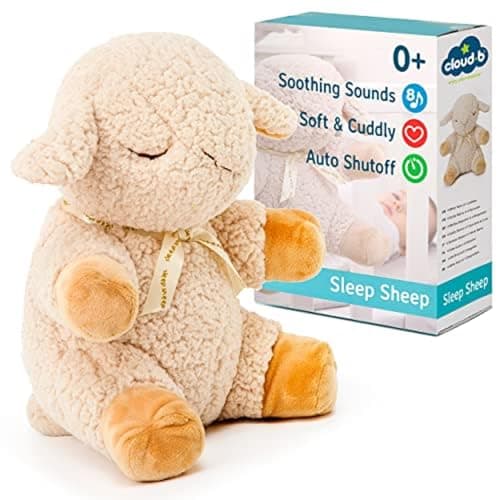 Image of Cloud B Sleep Sheep - Award-Winning Plush Soothing White Noise Machine Baby Sleep Aid | Soft, Cuddly Comfort | Smart Sensor & Auto Shut-Off