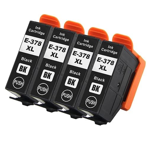 Image of Go Inks Black E-378XLBk Compatible Ink Cartridge for use with Epson Expression Photo Printers (Pack of 4)