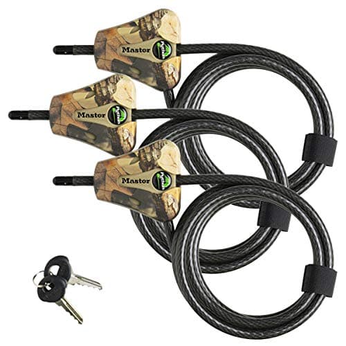 Image of Master Lock - Python Adjustable Camouflage Cable Locks w/6 Keys, 8418KA CAMO 3-Pack