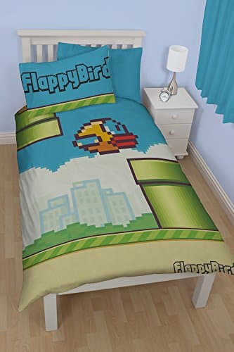 Image of Character world Flappy Bird Pipes Single Panel Duvet Set