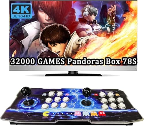 Image of RegiisJoy 28890 Mini Pandoras Box 60S 17.7inch Arcade Game Console for PC & Projector & TV, 2-4 Players, 1280X720, 3D Games, Search/Hide/Save/Load/Pause Games