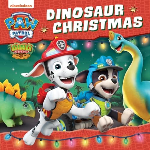 Image of Paw Patrol Dinosaur Christmas Picture book: A BRAND NEW action packed festive story book from the hit Nickelodeon series. The perfect Christmas gift ... are fans of the movie, TV series and game.