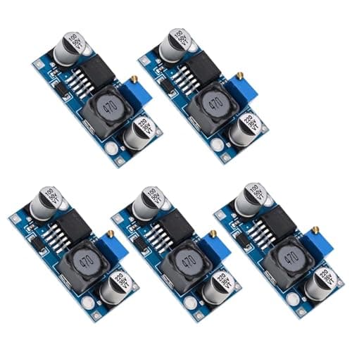 Image of 5 Pack Buck Converter DC to DC Voltage Regulator Module, Adjustable High Efficiency Step Down Power Supply 3V-40V Input to 1.25V-35V Output, 3A Max Current for DIY Electronic Projects