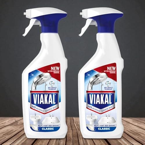 Image of 2 x 500ml Viakal ORIGINAL CLASSIC All Purpose Limescale Remover Bathroom Spray