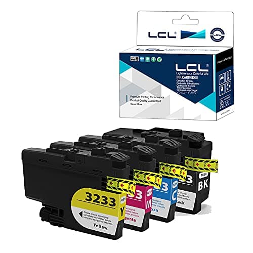 Image of LCL Compatible Ink Cartridge LC-3233 LC3233 XL LC3233XL LC3233BK LC-3233BK LC-3233C LC-3233M LC-3233Y Replacement for Brother DPC-J1100DW MFC-J1300DW (4PK KCMY)