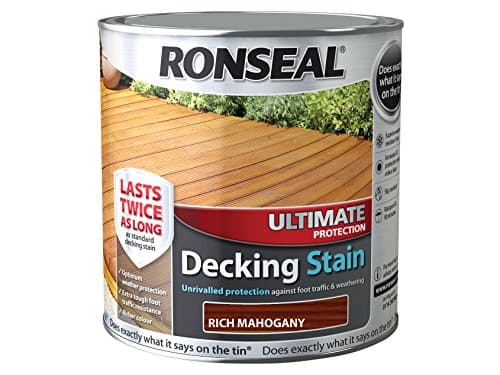 Image of RONSEAL UDSRM25L 2.5 Litre Ultimate Protection Decking Stain - Mahogany