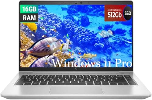 Image of HP EliteBook 645 G9 Business Laptop, 14" FHD(1920x1080), AMD Ryzen 5 Pro 5675U, 16GB RAM, 512GB SSD, QWERTY Keyboard, Windows 11 Pro (Renewed)