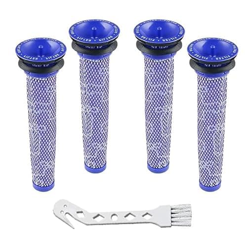 Image of 4 Pack Washable Pre Filters for Dyson Vacuum, Compare to Part 965661-01,Filter Replacements for Dyson Filter V6 V7 V8 DC58 DC59 Animal Absolute Cordless Vacuum Cleaner Parts