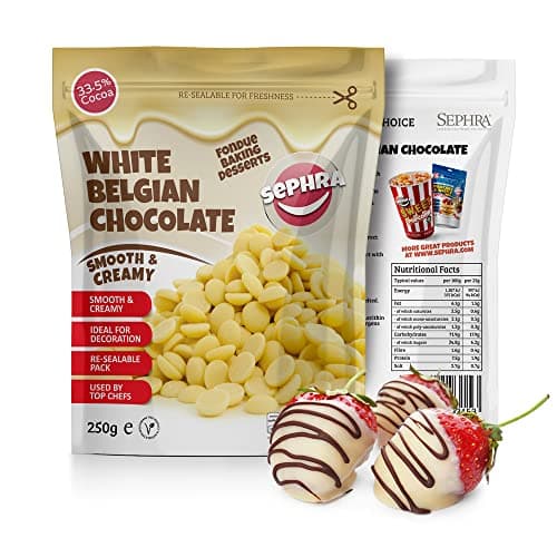 Image of Sephra Belgian Couverture Fountain Ready Chocolate Callets - White 250g