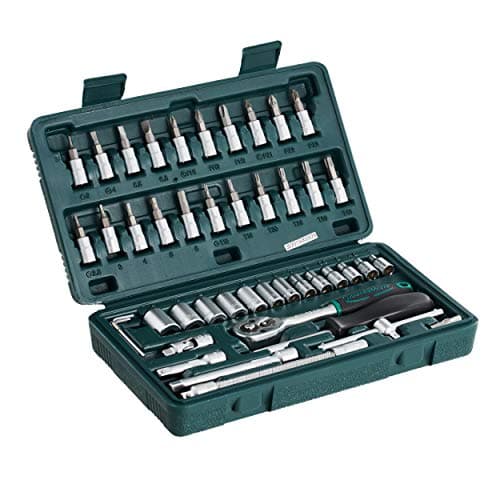 Image of Mannesmann M 2040 46-Piece Socket Spanner Set 0.6 cm / 0.25-Inch
