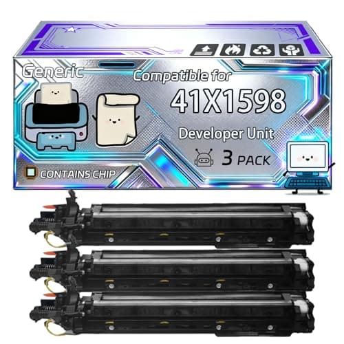 Image of 41X1598 Developer Unit Compatible for Lexmark CX924DTE CX920de CX923DTE CX924DXE Printers, With Chip, 300000 Pages, Vibrant Colours (3 Pack Black)