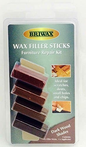 Image of Briwax Wax Stick Filler Original Natural Bees Beeswax Waxing Wood Furniture Repair Repairing Bar - Dark Shades