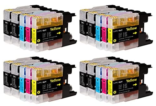 Image of Supply Guy 20 Ink cartridges compatible with Brother LC-1240 LC-1220 for DCP-J525W DCP-J725DW DCP-J925DW MFC-J430 Series MFC-J5910DW MFC-J625DW MFC-J6510DW MFC-J6710DW MFC-J6910DW