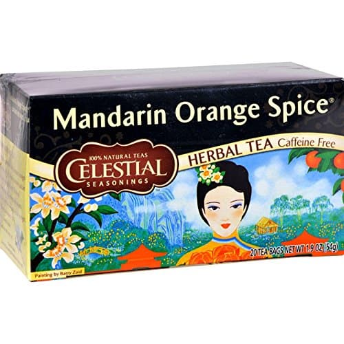 Image of Pack of 2 x Celestial Seasonings Herbal Tea - Mandarin Orange Spice - 20 Bags