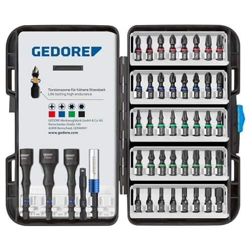 Image of Gedore 666-045 Torsion Bit Set 45 Pieces