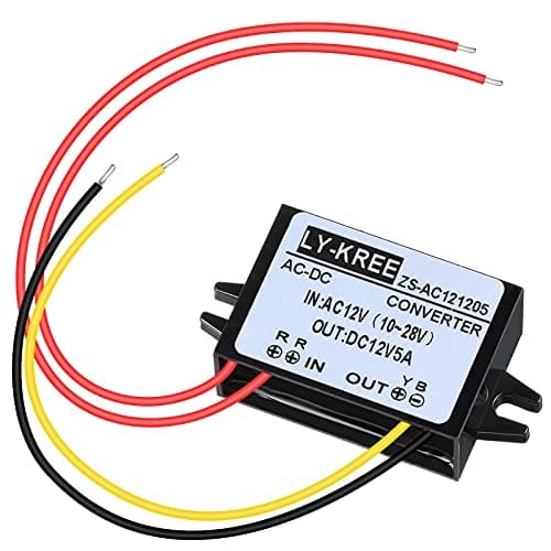 Image of Fiada AC-DC Current Converter AC 12V (10-28V) to DC 12V 5A Reduces Voltage Converter Waterproof Module Voltage Regulator, for Car Screen, Camera, Water Pump