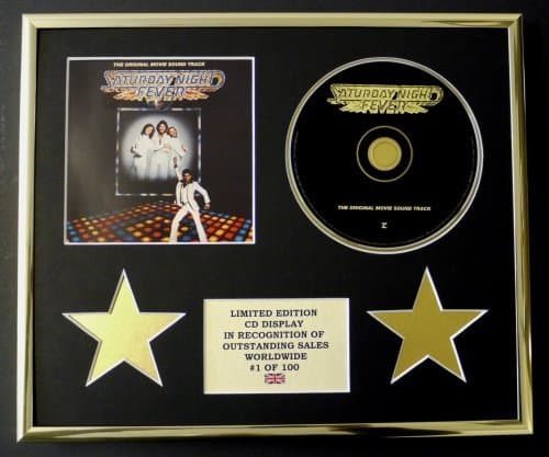 Image of BEE GEES/CD DISPLAY/LIMITED EDITION/COA/SATURDAY NIGHT FEVER MOVIE SOUNDTRACK