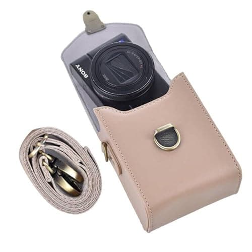 Image of Rieibi Camera Case for Sony RX100 & HX Series - Retro Leather Case for Ricoh GR IIIx/Ricoh GR III II/Canon G7X II/G7X III / SX720/SX730/SX740 / G9X/G9X II - Khaki