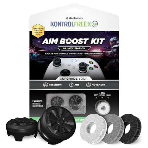 Image of KontrolFreek Aim Boost Kit for Xbox One and Xbox Series X Controller | Includes Performance Thumbsticks and Precision Rings | Black Galaxy Edition