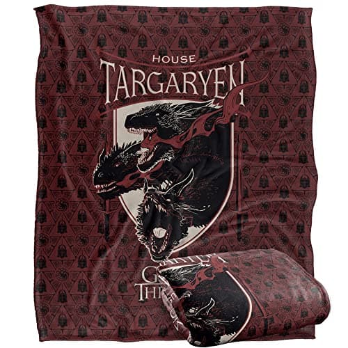 Image of GAME OF THRONES House Targaryen Officially Licensed Silky Touch Super Soft Throw Blanket 152 x 127 cm