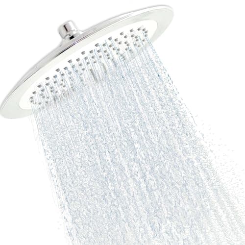 Image of AQUALONA® Overhead Fixed Shower Head - Rub Clean Technology - Easy Installation - Chrome Finish - Standard BSP Connection - Contemporary Design (Overhead)
