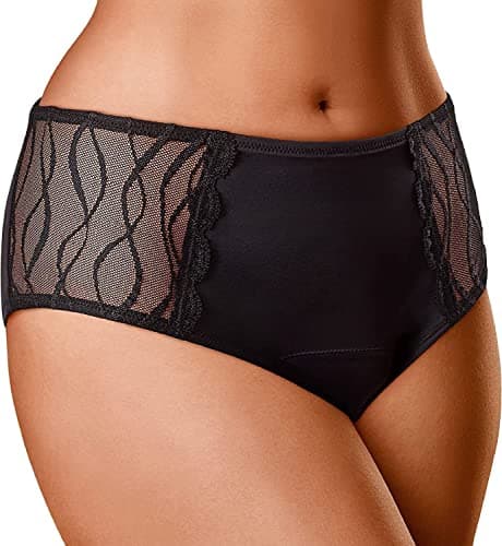 Image of TENA Silhouette - Women's Washable Incontinence Pants - Soft and Stretchy - Black - 3X Protection for Light Leaks, Dry and Secure with Odour Control - Pack of 1, Black, Size S