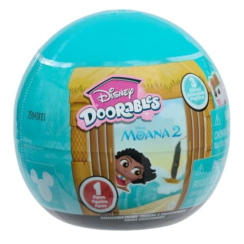 Image of Just Play Disney Doorables Moana 2 Movie Blind Capsule, Collectible 1.5-inch mini toy figures, Kids Toys for Ages 5 Up