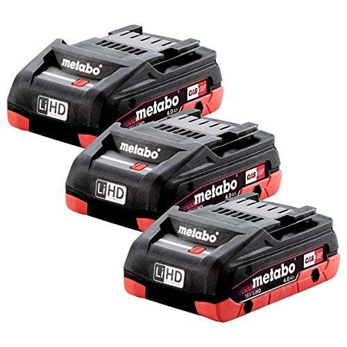 Image of Metabo 625367000 18v LiHD 4.0Ah Battery Pack Of 3