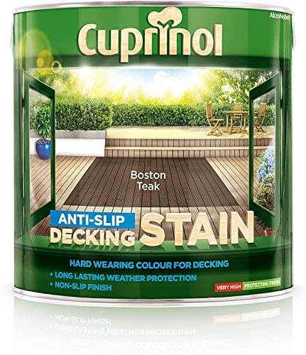 Image of Cuprinol 2 x anti slip Decking Stain Boston Teak 2.5L