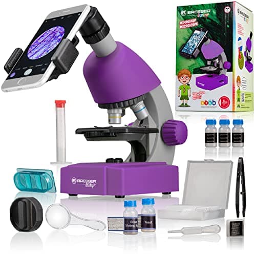 Image of Bresser Junior Microscope 40-640x - Violet