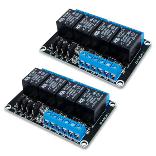 Image of Innfeeltech 2pcs DC 24V Relay Module 4 Channel Relay with Optocoupler High or Low Level Trigger Expansion Board