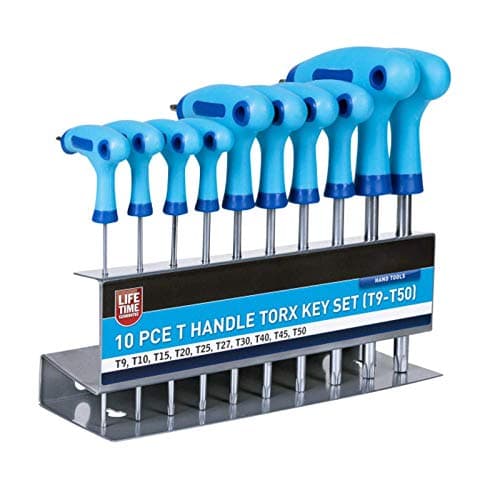 Image of Blue Spot Tools 12184 10 Piece T Handle Torx Key Set (T9-T50)