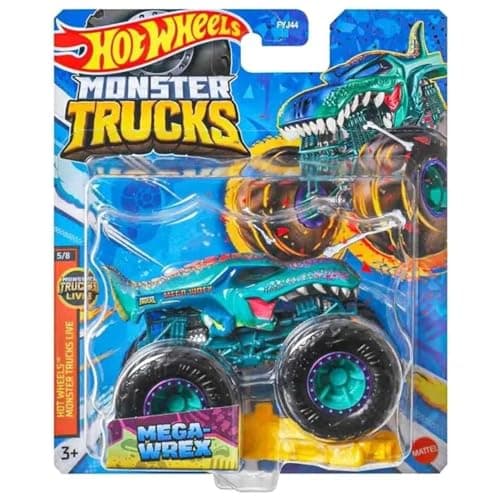 Image of Hot Wheels Monster Trucks Mega-Wrex 1:64 Scale Diecast Model Car