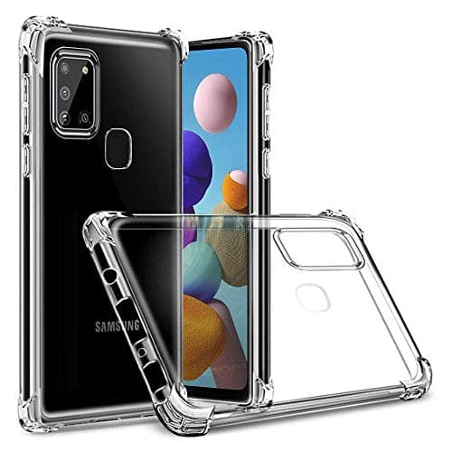 Image of Totill Case For Samsung Galaxy A21s, Crystal Clear Hybrid Material Covers Air Cushion Gel Bumper Technology Full Protection Phone cases for Samsung Galaxy A21s case, Smartphone Cover 6.5 inch