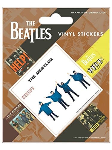 Image of Pyramid International "The Beatles (Help!) Vinyl Stickers, Multi-Colour, 10 x 12.5 cm